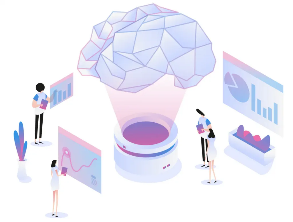 Illustration of machine learning analyzing behavior to detect account takeovers